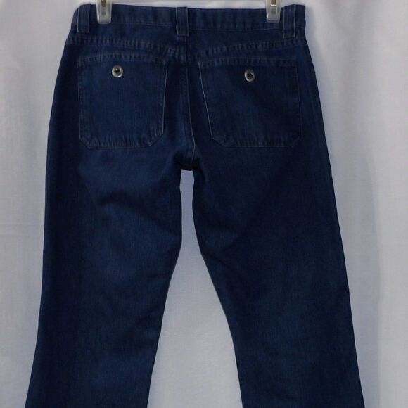 Vintage Y2K Tommy Hilfiger Denim Sailor Cropped Jean Capris Medium Blue Wash - Picture 6 of 9